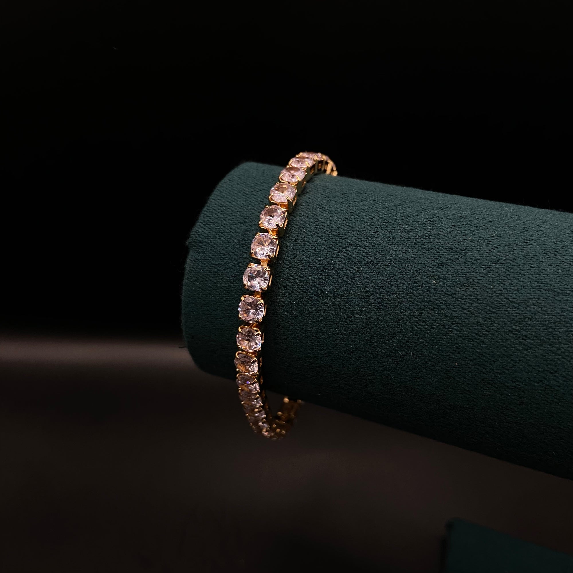 Tennis Blanco Oro Laminado 18k
