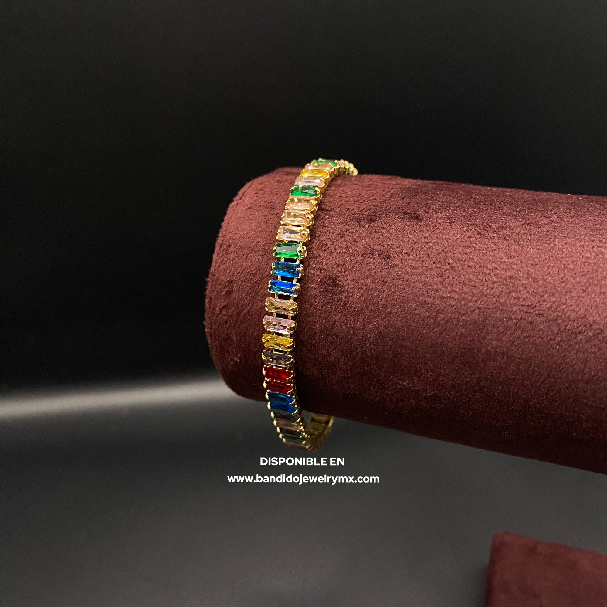 Baguette Colores Oro Laminado 18k