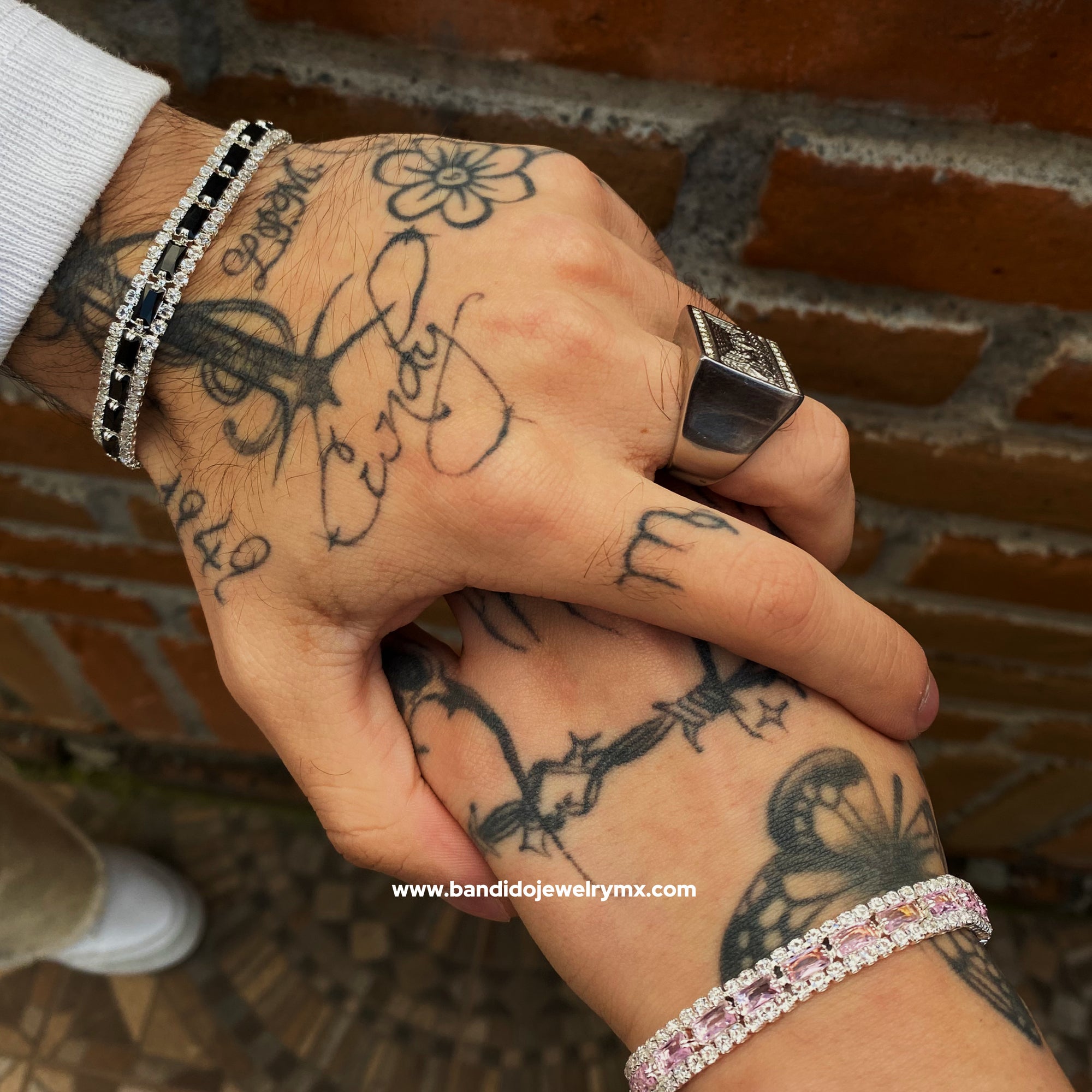 Duo de Baguette Ice Pareja (Negro,Rosa)