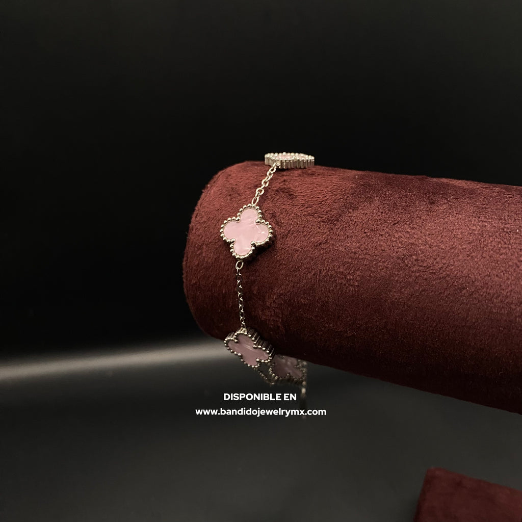 VC Rosa Pastel Chapado en Plata